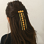 Brass Tassel Hair Barrettes, Flower, Hair Accessories for Women Girls