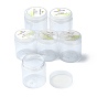 Plastic Bead Containers, Bead Jar with Screw Top Lid, Column