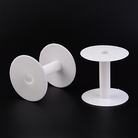 Plastic Empty Spools for Wire, Thread Bobbins, 19x79mm, Hole: 17mm