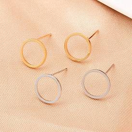 316 из нержавеющей стали серьги, кольцо, с 304 берушами из нержавеющей стали и 316 штифтами из нержавеющей стали, ионное покрытие (ip)