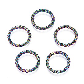 Alloy Lingking Rings, Cadmium Free & Nickel Free & Lead Free, Twist Ring