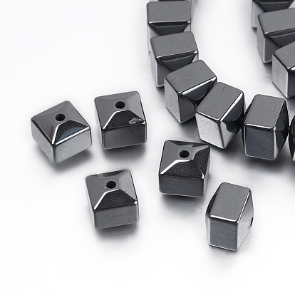 Non-magnetic Synthetic Hematite Beads Strands, Cube