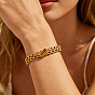 304 Stainless Steel Hollow Oval Hinged Cuff Bangles for Women
