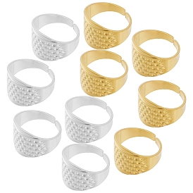 20Pcs 2 Colors Zinc Alloy Rings, for Protecting Fingers and Increasing Strength, Assistant Tool