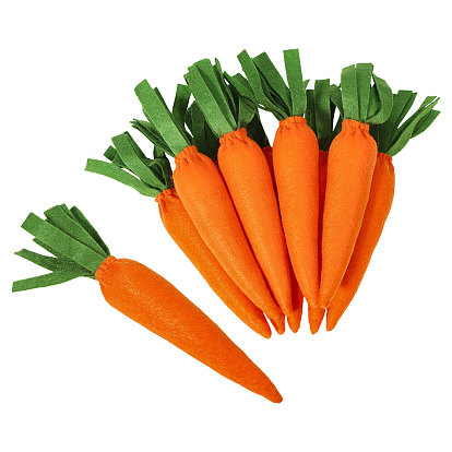 Easter Theme Imitation Carrot Non-woven Fabrics & Polyester Decoration, for Party Decoration