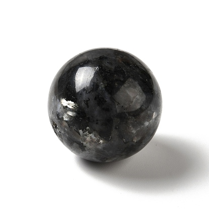 Natural Larvikite Beads, No Hole/Undrilled, Round
