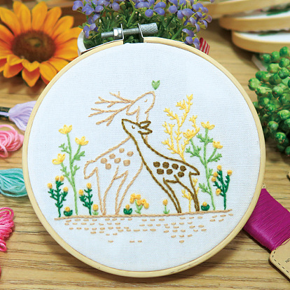 Embroidery Kit with Patterns and Instructions DIY Beginner Cross