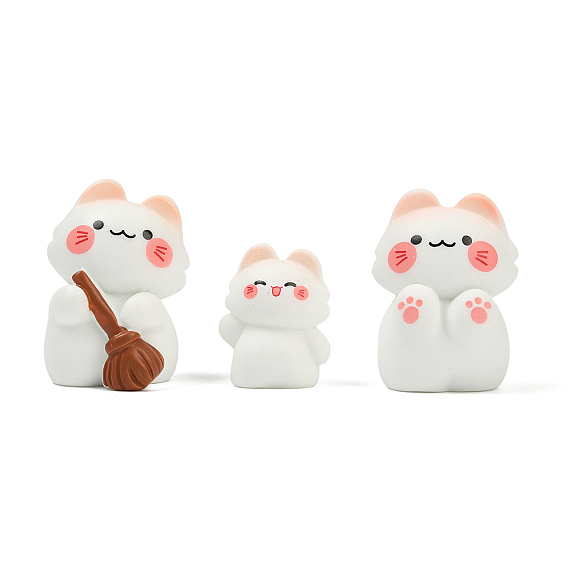 Украшение для дисплея кошки из смолы, для украшения рабочего стола домашнего офиса