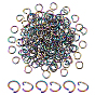 200Pcs 304 Stainless Steel Open Jump Rings, Ring, Ion Plating(IP)