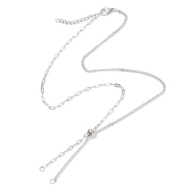 304 изготовление ожерелий из цепочки-скрепки из нержавеющей стали, не тускнеет