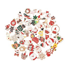 Рождественские эмали сплава подвески, золотой свет