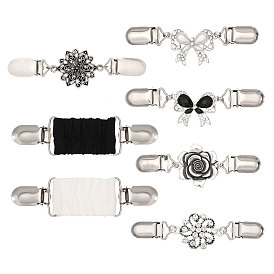 7 шт. 7 стили зажимы для кардигана из сплава, зажимы воротника свитера, разнообразные