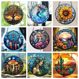 Colorful Acrylic Wall Decor Hanging Chain for Home Decoration.