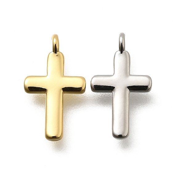 Латунные подвески, крестик, долговечный, без свинца и без кадмия, стойки покрытие