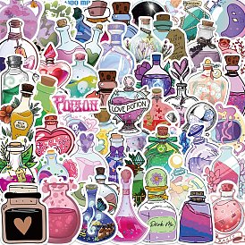 Magic Potion Theme PVC Plastic Sticker Labels, Waterproof Decals for Suitcase, Skateboard, Refrigerator, Helmet, Mobile Phone Shell, Bottle Pattern