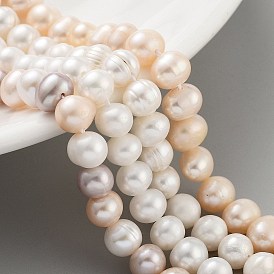 Natural Cultured Freshwater Pearl Beads Strands, Potato