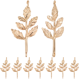 15шт. латунные звенья/соединители, без никеля , лист