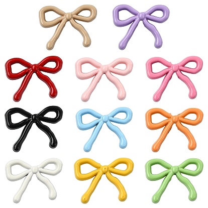 55шт 11 цвета бусины из сплава, бантом