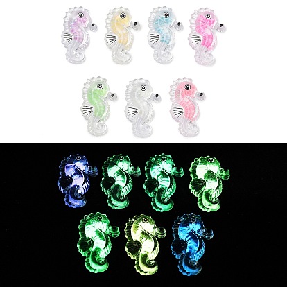 Прозрачные светящиеся акриловые подвески, светиться в сырости, морской конек