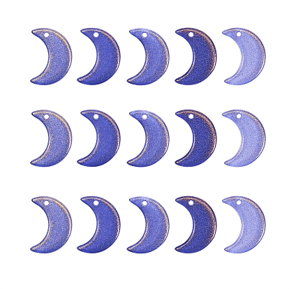 Стеклянные подвески, DIY аксессуары для изготовления ювелирных изделий, с блеском порошок, луна