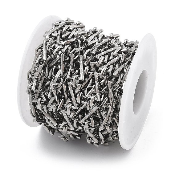 304 бесконечные цепи Z из нержавеющей стали, распаяны, с катушкой, для изготовления мужских украшений