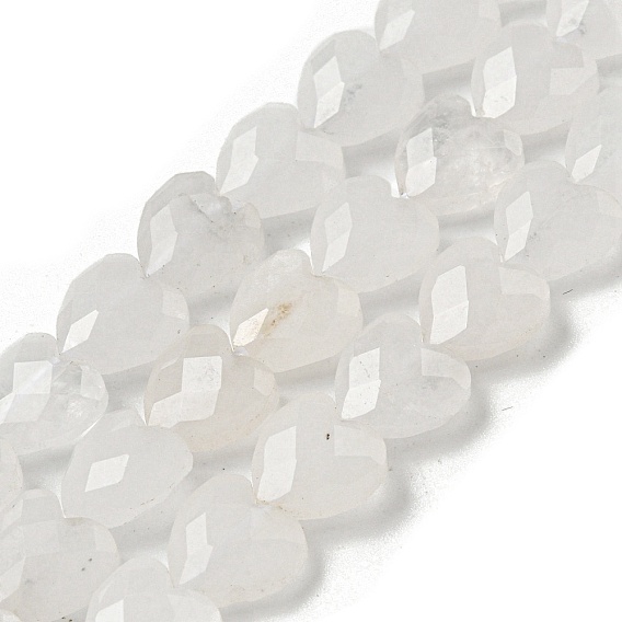 Природных кристаллов кварца бисер нитей, граненые, сердце из горного хрусталя