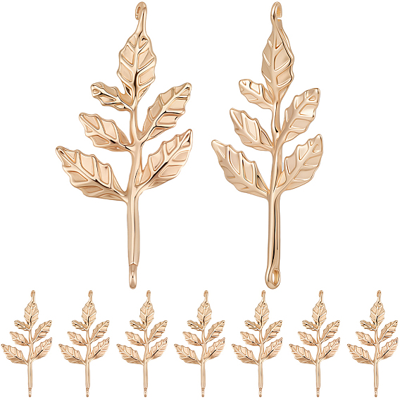 15шт. латунные звенья/соединители, без никеля , лист