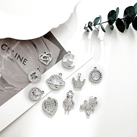 Платинового сплава горный хрусталь подвески