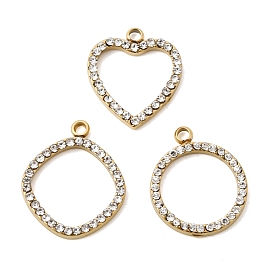 304 подвески из нержавеющей стали, со стразами, ионное покрытие (ip)