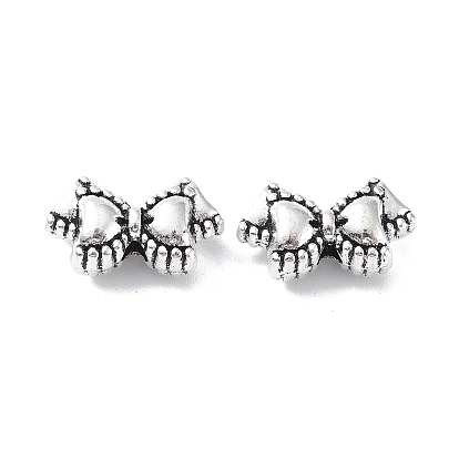 Tibetan Style Alloy Bead, Bowknot Clothes