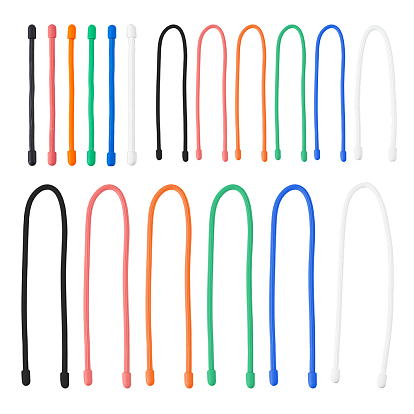 18шт. 18 стилей кабельных стяжек из синтетической резины, для упаковки и хранения