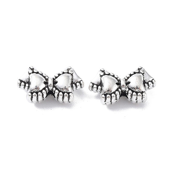 Tibetan Style Alloy Bead, Bowknot Clothes
