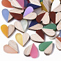 Resin & Wood Two Tone Cabochons, Heart