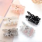 Rabbit Cellulose Acetate Claw Hair Clips, Rhinestones Hair Accessories for Women & Girls