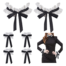 3шт. полиэстеровый искусственный воротник, отделка декольте, аксессуары для одежды diy