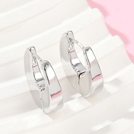 Латунные серьги обруча