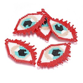 Main japonais Rocailles liens, avec fil d'importation japon, Motif métier, oeil