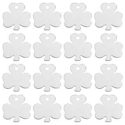 Aluminum Pendants, Stamping Blank Tag, Clover