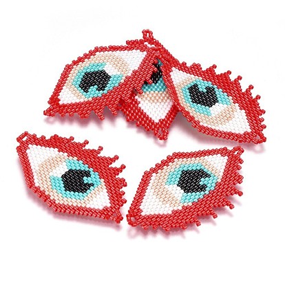 Main japonais Rocailles liens, avec fil d'importation japon, Motif métier, oeil