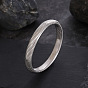 201 Ребристые браслеты из нержавеющей стали для женщин, кольцо