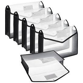 Прозрачные пластиковые карманы для файлов, для школьного домашнего офиса, прямоугольные