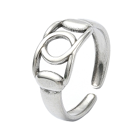 304 Stainless Steel Cuff Rings for Women