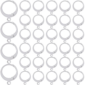 304 из нержавеющей стали выводы Leverback серьги, с петлей