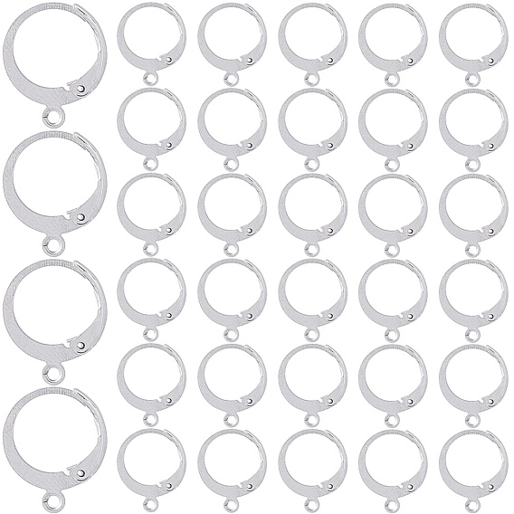 304 из нержавеющей стали выводы Leverback серьги, с петлей