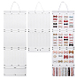 2pcs 2 styles feutre grande capacité pinces à cheveux cintres de rangement, présentoirs muraux pour accessoires pour cheveux d'enfants, rectangle