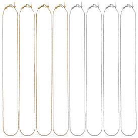 10 шт. 2 цвета, регулируемые ожерелья-слайдеры из нержавеющей стали для мужчин и женщин, долговечный