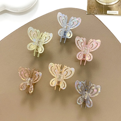 Акриловые заколки для волос в форме бабочки, аксессуары для волос для женщин и девочек