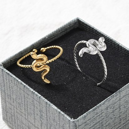 304 из нержавеющей стали Манжета кольца для женщин, змея