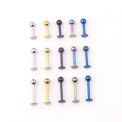 Круглые 316l хирургические серьги из нержавеющей стали для хряща для женщин и мужчин