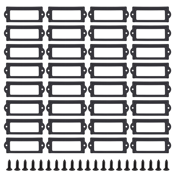 40шт. железная рамка для этикеток, для ящика, аксессуары для шкатулки